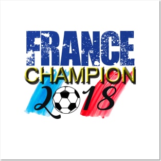 France Champion Soccer 2018 Posters and Art